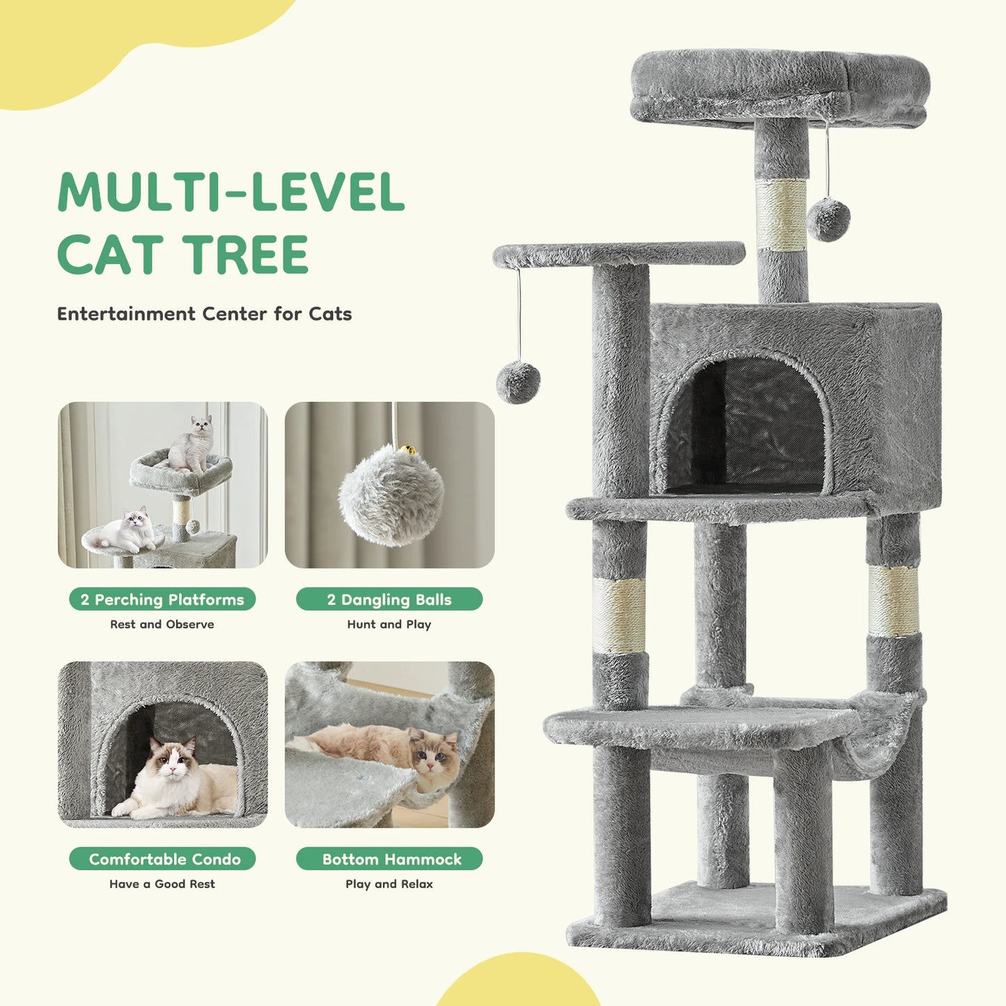 FuzzleTower™ Cat Tower