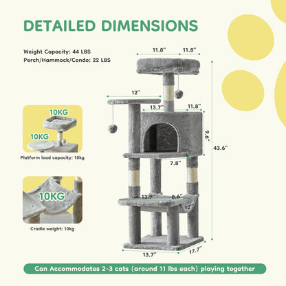 FuzzleTower™ Cat Tower